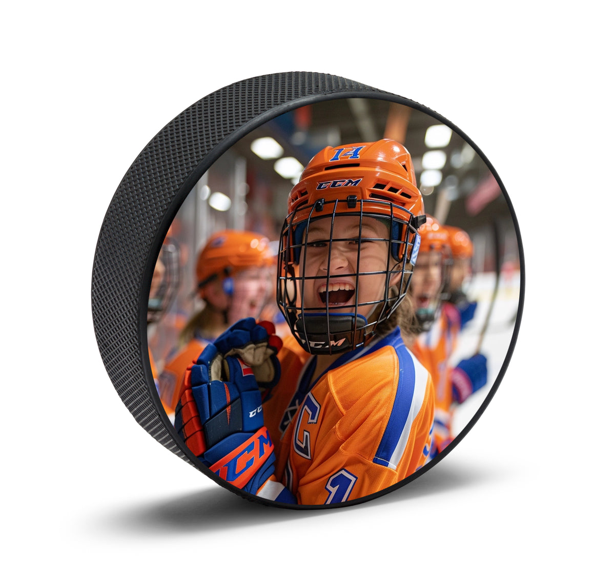 Puck Portrait Custom Printed Hockey Puck – Print a Puck