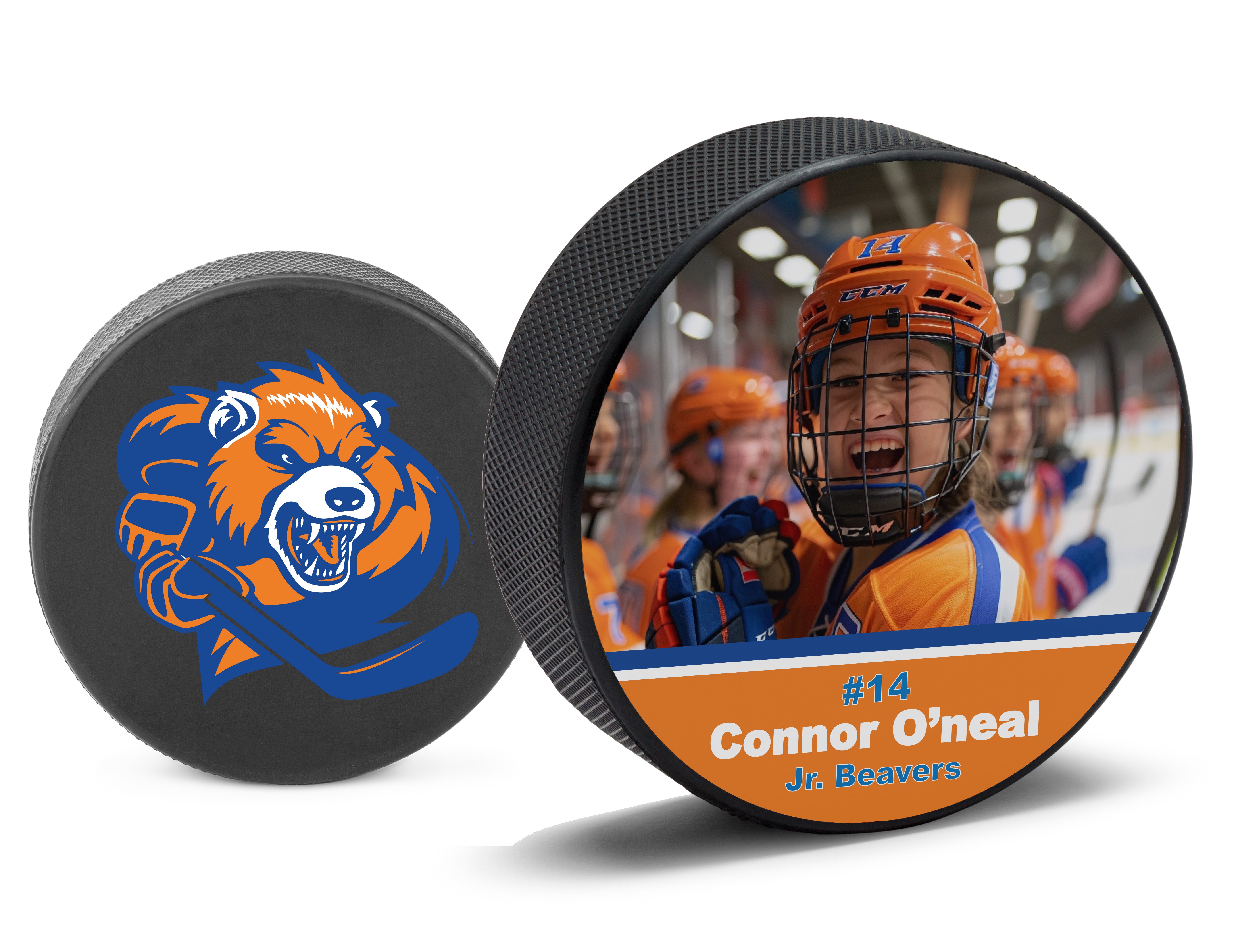 Puck Portrait Custom Printed Hockey Puck – Print a Puck